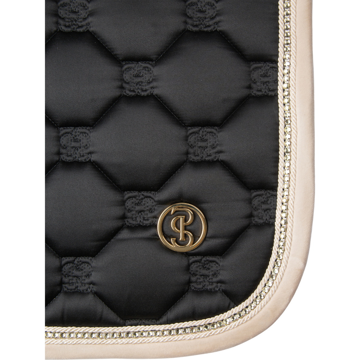 2025 PS Of Sweden Vintage Monogram Dressage Tapis De Selle 1110-120-990 - Black